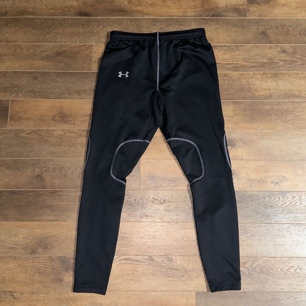 Under Armour Men’s Black Fitted Compression Pants Leggings Athletic Gear Size M